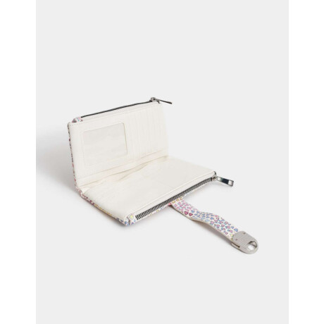 Billetera Fichero Con Broche Metálico Combinacion Multicolor