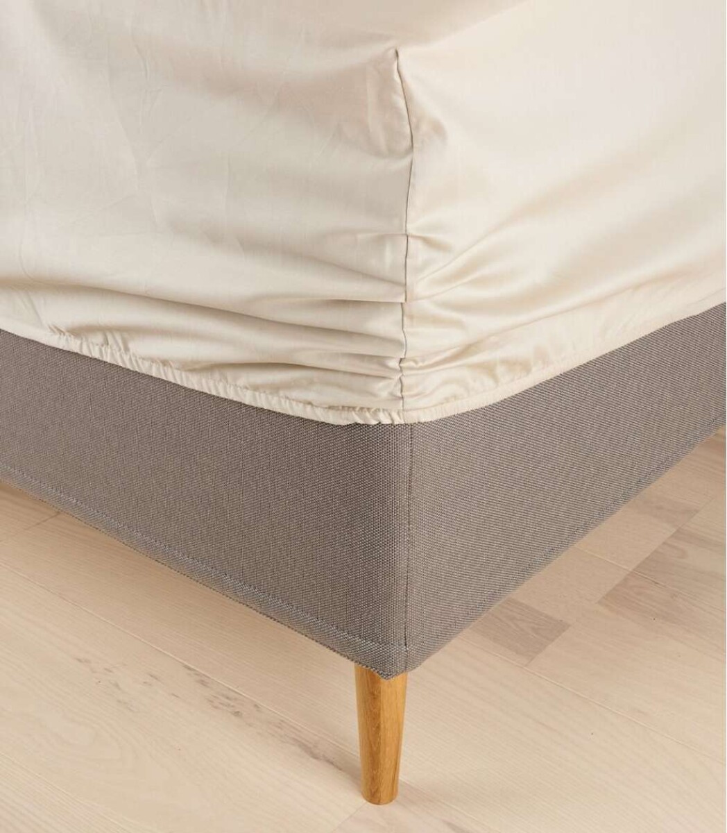 Sabana Bajera Saten Tine 90X200X35 - Beige 