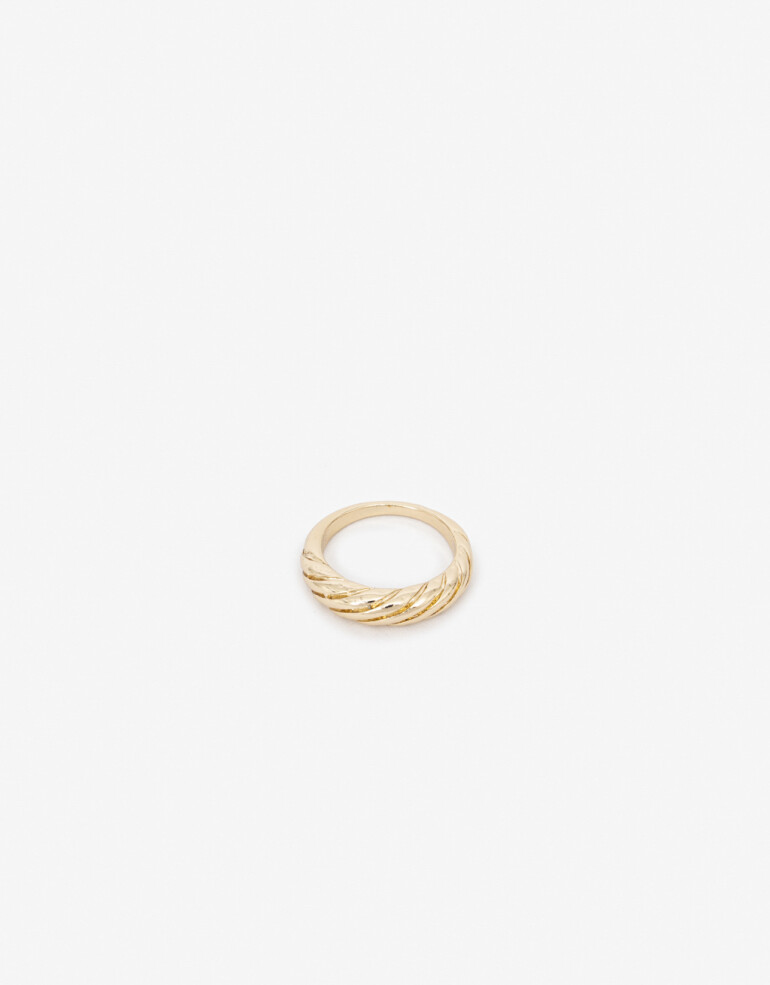 Anillos Chicos Metal Anillo De Metal - Dorado