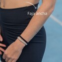 CALZA CICLISTA LYCRA Y POLIAMIDA NEGRO