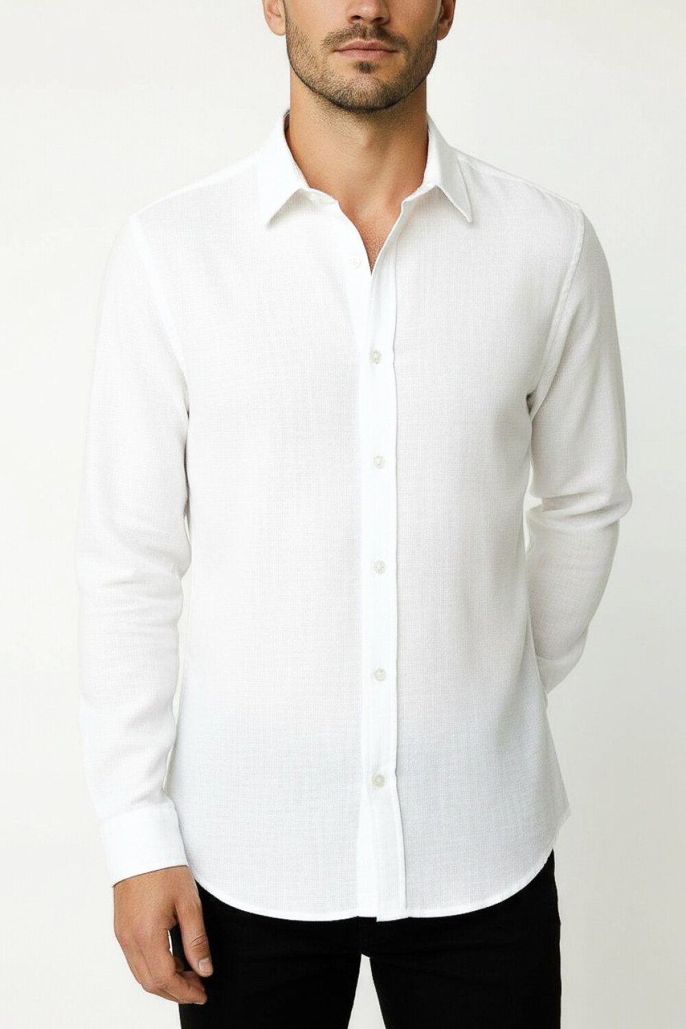 Camisa Mustafa Crudo / Natural
