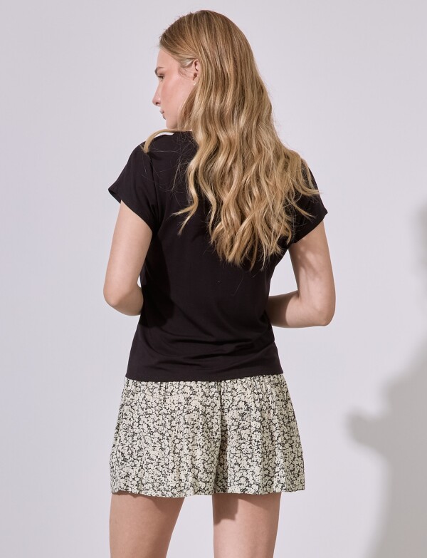 Short Printed NEGRO/BEIGE