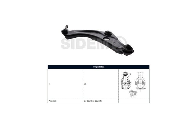 Parilla De Suspension Delantera Nissan Qashqai 12-25 Izq Parilla De Suspension Delantera Nissan Qashqai 12-25 Izq