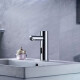 Griferia De Lavatorio Aqualia Monocomando Bronce Cromado Con Sensor 220V CROMO