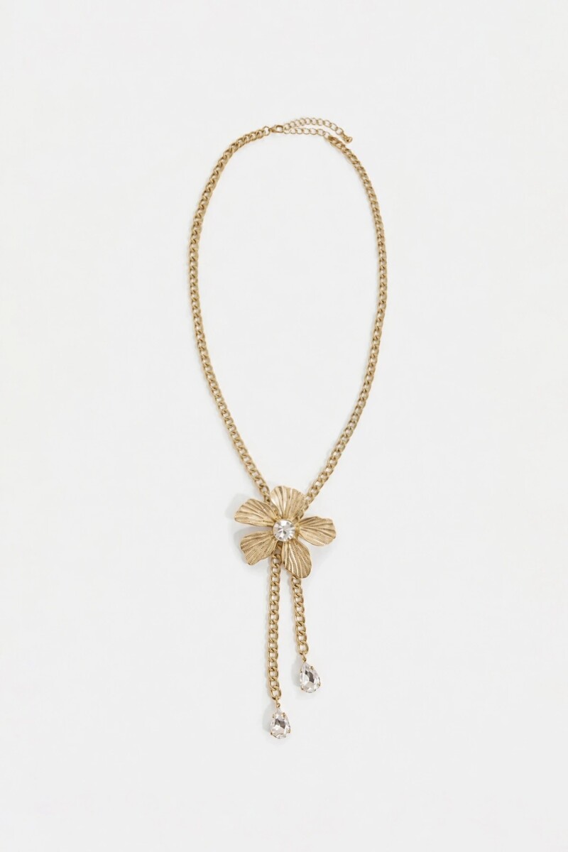 COL FLOWER CHARM Dorado