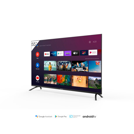 Smart Tv 4k Uhd Aiwa 55" Aw-55b4kfk Google Tv Marco Frameles Unica