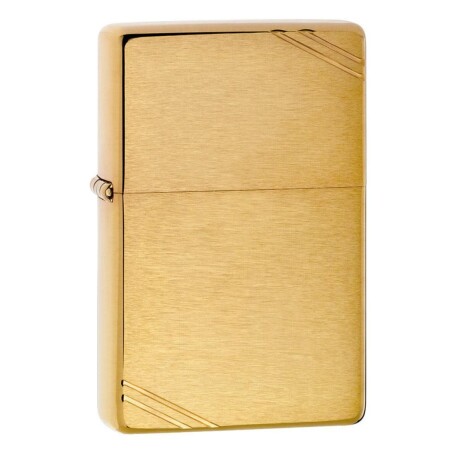 Encendedor Zippo Brushed Brass Vintage with Slashes - 240 Encendedor Zippo Brushed Brass Vintage with Slashes - 240