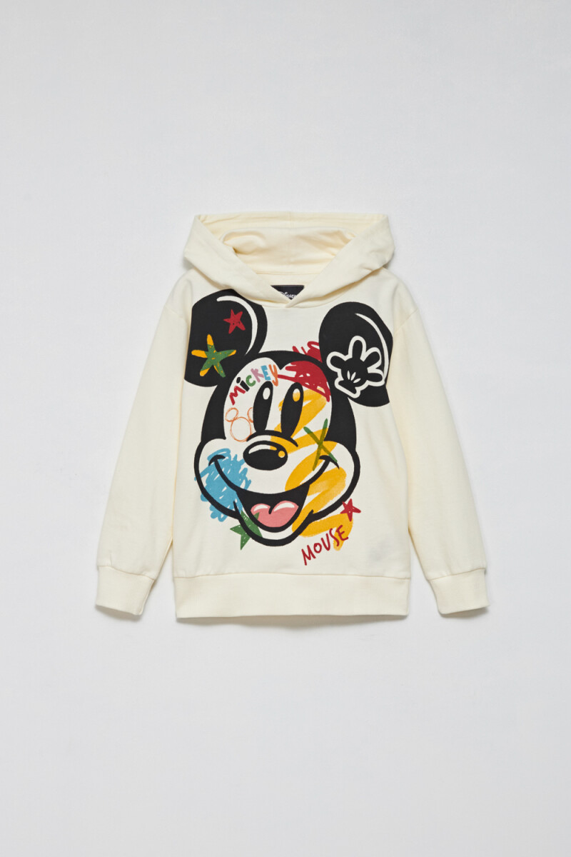 Hoodie deportivo liviano Mickey Disney- Crudo