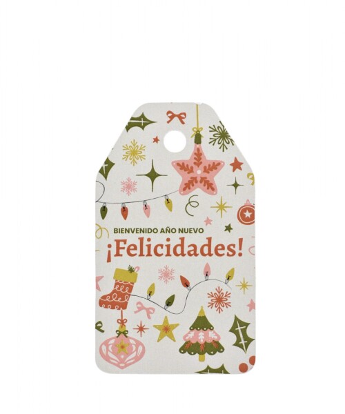 Tag colgante navidad 5x8,5 cm DISEÑO 17