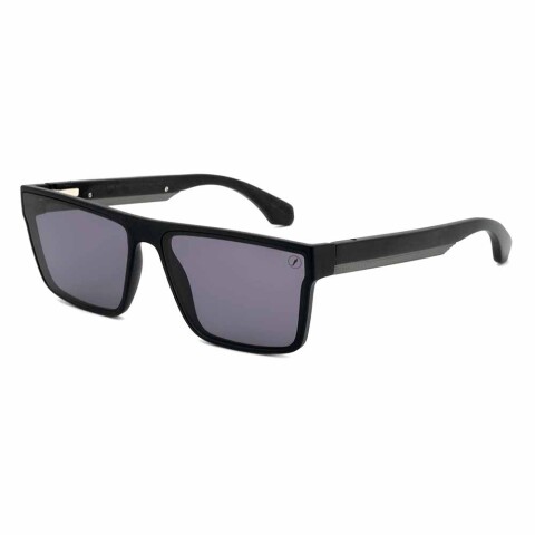 Lentes De Sol Bambu E Madeira Cuadrado - Unisex Negro/Negro