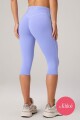 Legging The No-Seam Pureluxe Tlc High-Waisted Capri Mujer Moonlight Peri/Classic White