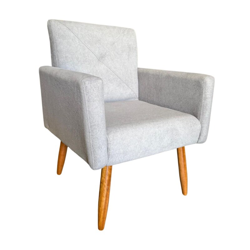 Conjunto Dallas 2 Poltronas 1 Puff Boucle Gris Cinza Conjunto Dallas 2 Poltronas 1 Puff Boucle Gris Cinza