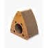 CASA DE MADERA TRIANGULAR CON RASCADOR 45*45*28cm Casa De Madera Triangular Con Rascador 45*45*28cm