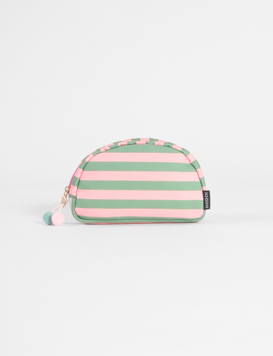 Estuche rayas - verde 