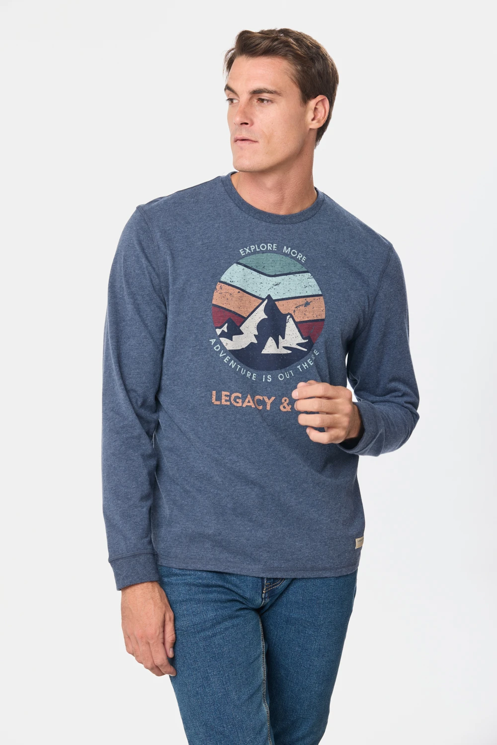 REMERA ESTAMPADA Azul
