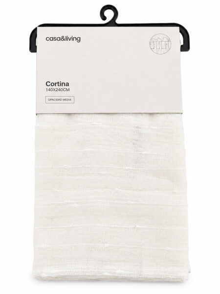 CORTINA CON ENGANCHE CRUDO