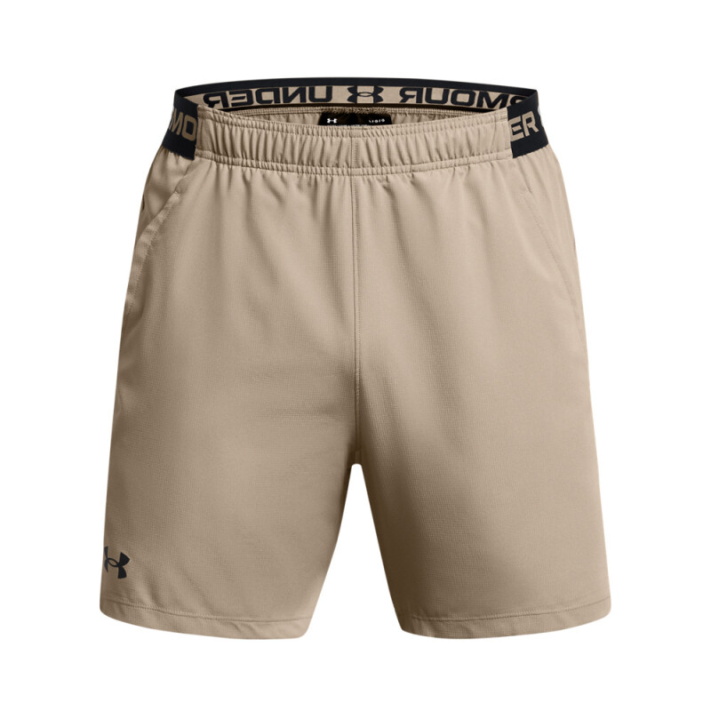 UA Vanish Woven 6in Shorts-YLW BRN-203