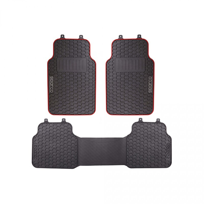 Sparco Alfombra Completo Rojo
