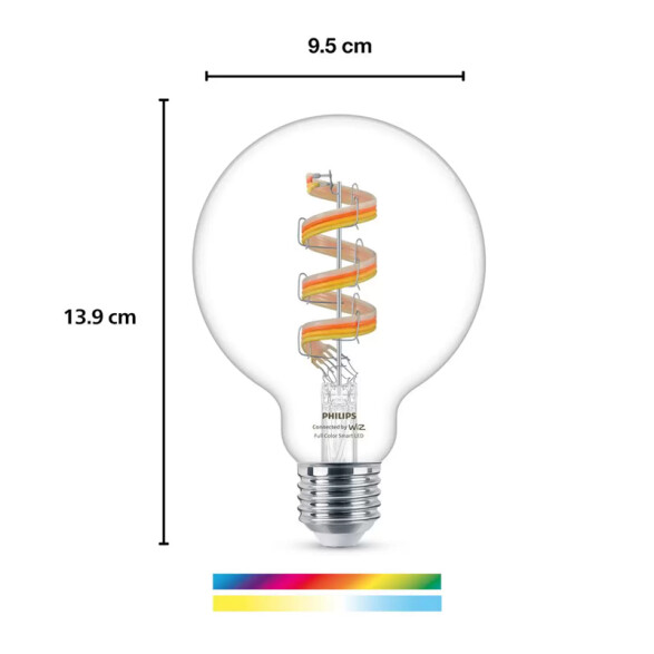 Lámpara VINTAGE GLOBO WIZ con wifi 6,3W RGB L27406X