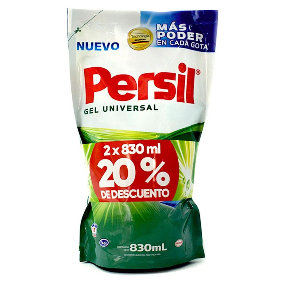 Jabón Líquido Persil - Pack Ahorro con 20%DTO X2 830 ML 