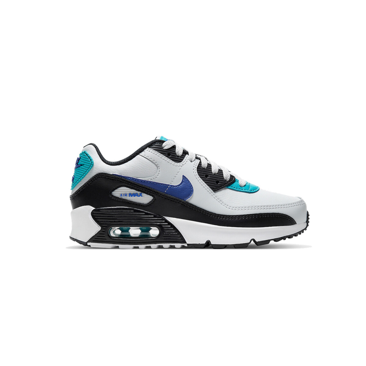 NIKE AIR MAX 90 LTR White/Black/Blue — Zooko