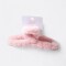 Pinza Para Cabello Textil Rosa