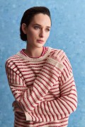SWEATER IRENE Blanco/Rojo