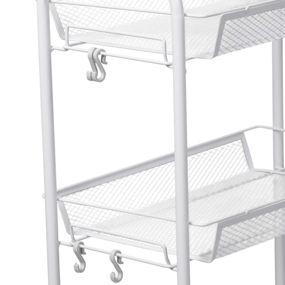 CARRITO MULTIUSO ACERO BLANCO B139