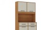 Kit mueble de cocina Pop Plus 4 puertas 2 cajones Cinamomo/Arena
