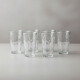 Set x6 Vaso de vidrio 325ml dots TRANSPARENTE