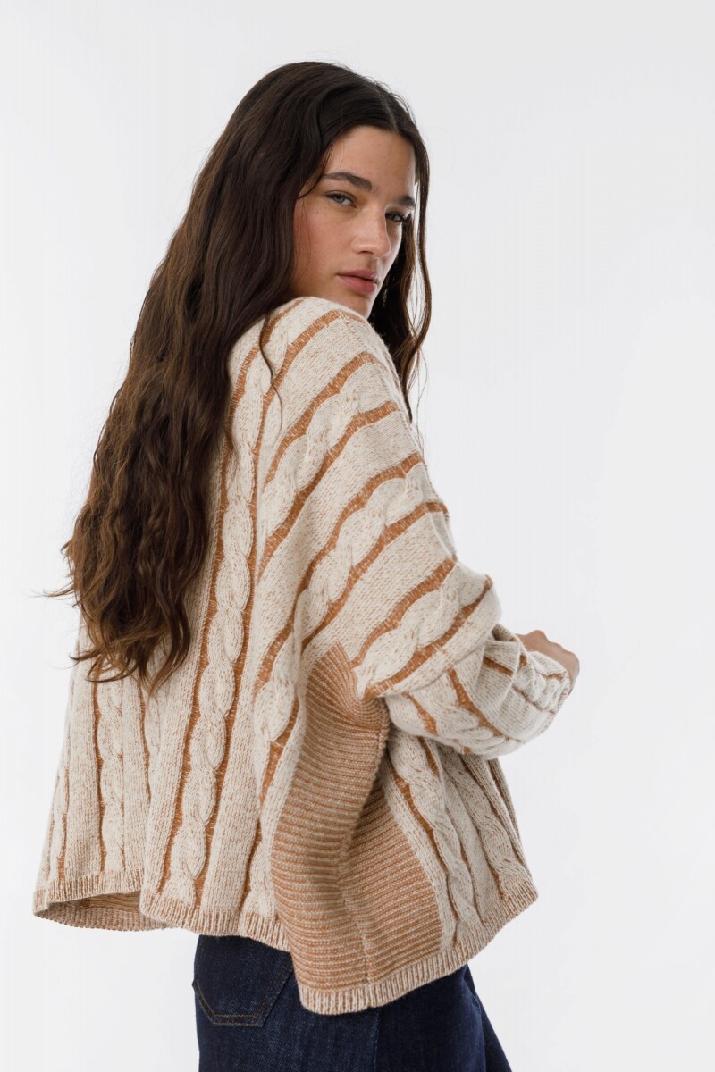 Sweater Oceano Crop Camel