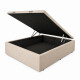 Box Baúl - Tapizado en Lino 140x190 Beige