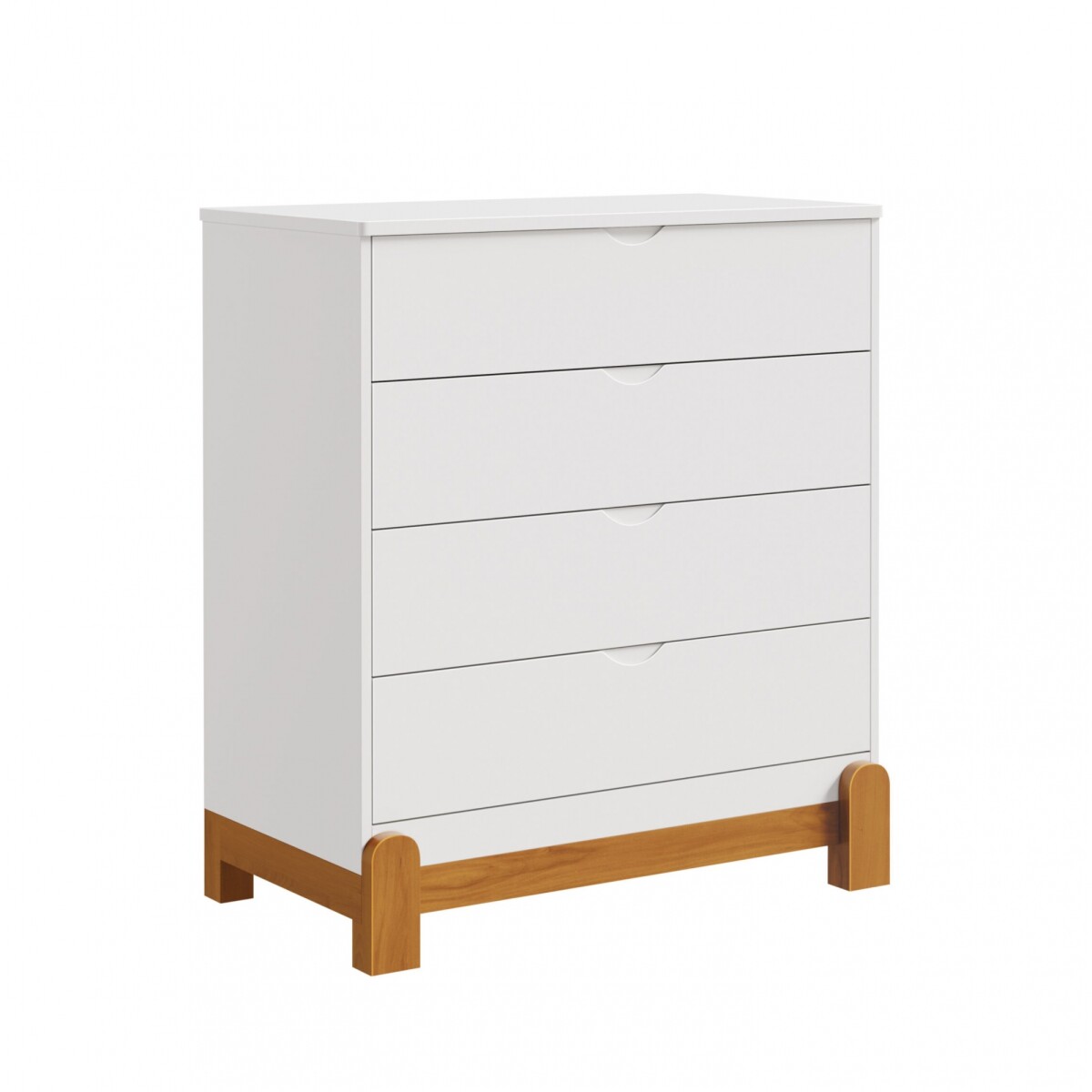 Cómoda 4 Cajones Infantil - Lotus - Blanco 