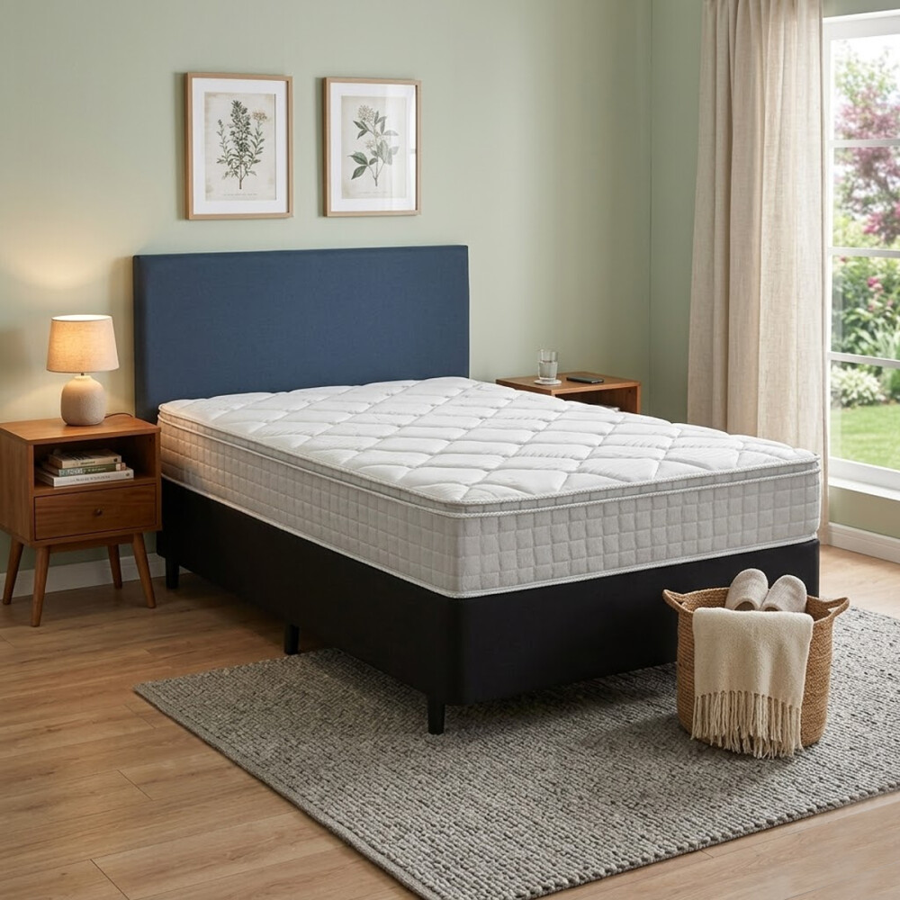 SOMMIER PLAZA Y MEDIA 1.10 CM - BASE CAMA COLCHÓN BIOTERAPIA SOMMIER PLAZA Y MEDIA 1.10 CM - BASE CAMA COLCHÓN BIOTERAPIA