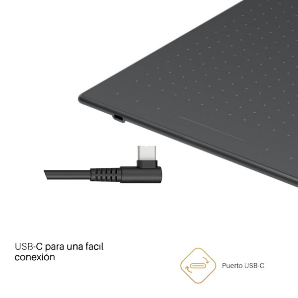 Tableta Digitalizadora Hoion Rtp-700 Usb-c Lápiz TABLETA DIGITALIZADORA HUION RTP-700 BLA