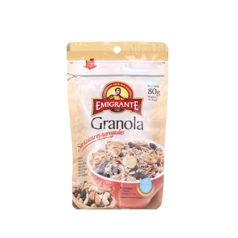 GRANOLA SIN AZÚCAR 80GRS GRANOLA SIN AZÚCAR 80GRS