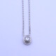 Colgante oro 18k blanco y brillante. Colgante oro 18k blanco y brillante.