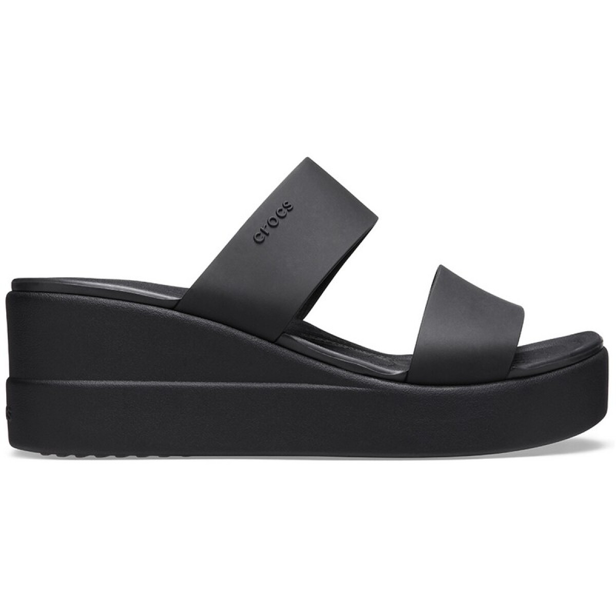 Sandalias Crocs Brooklyn Mid Wedge - Negro 