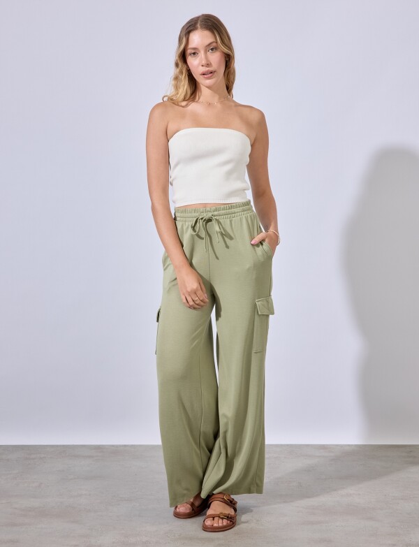 Pantalon Cargo VERDE