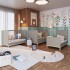 Cuna Lille 3 En 1 Cama Mini Colecho Barandas Patas CUNA BEBE LILLE 3 EN 1 GRIS