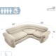 INTEX SILLÓN ESQUINERO INFLABLE 257x203x76 VALVULA 2en1 Intex Sillón Esquinero Inflable 257x203x76 Valvula 2en1
