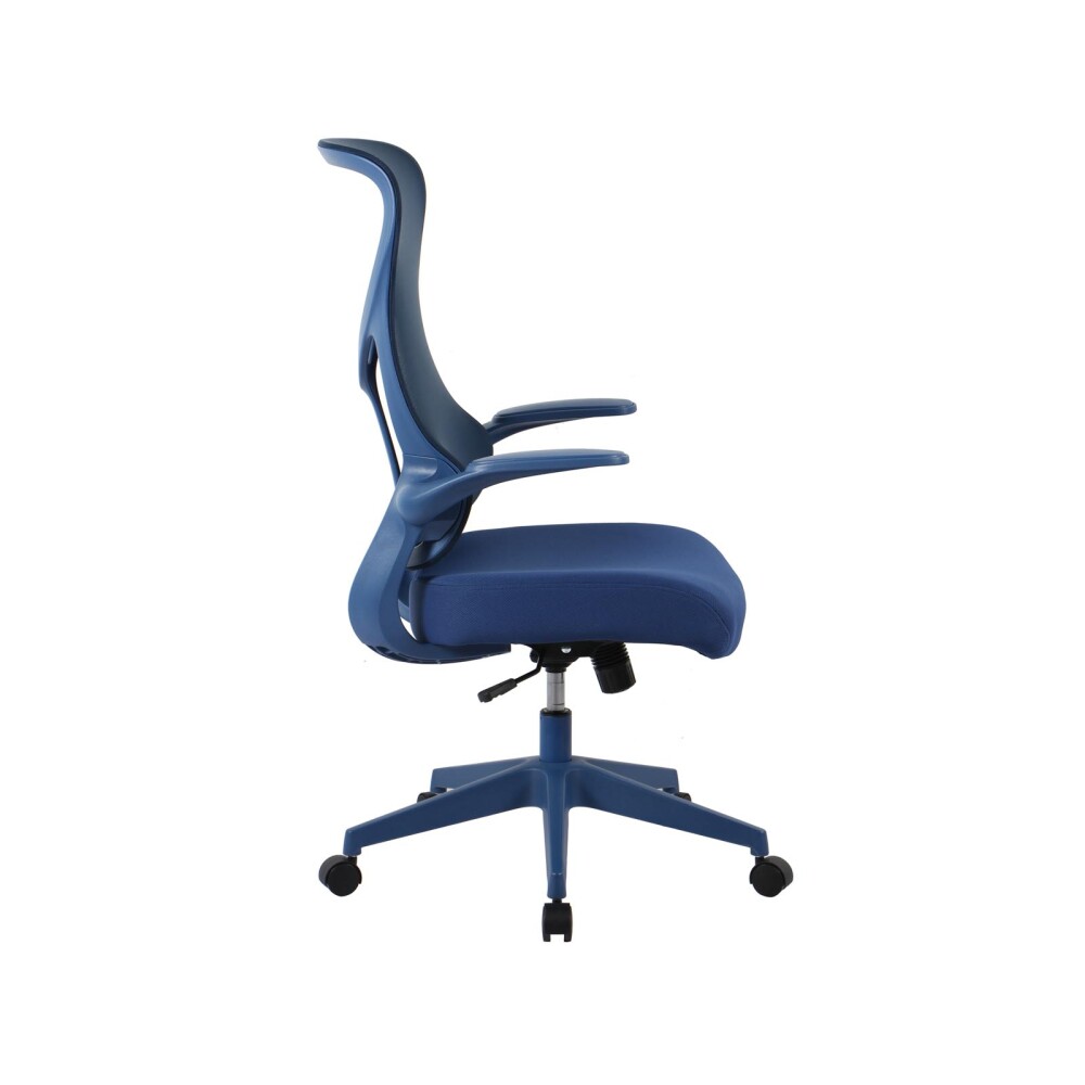 SILLA DE OFICINA MALLA-Y-METAL AZUL 3699F