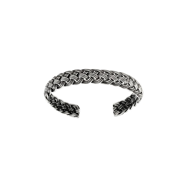 Brazalete trenzado triple-Plata 925-Sin Piedra-BR3005 sinpiedra