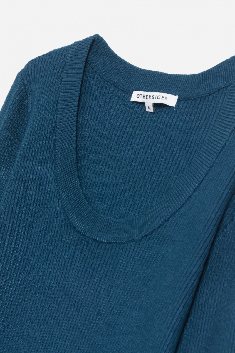 Sweater cuello redondo AZUL