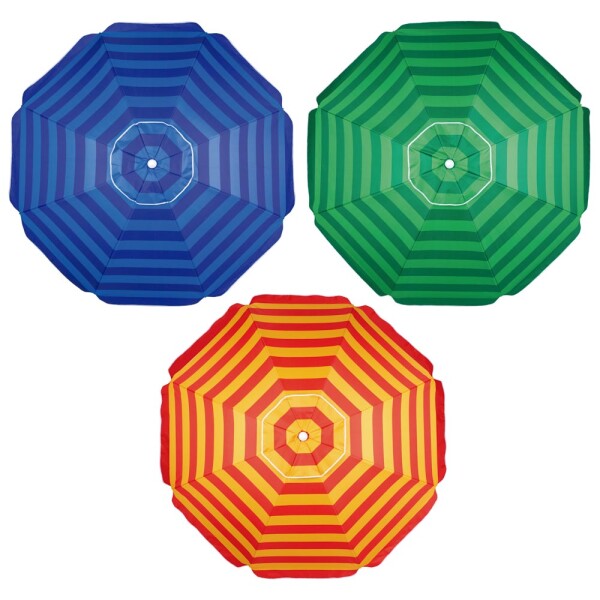 SOMBRILLA DE PLAYA BAGUM SUMMER ESTAMPADO 1.80 METROS CON EXHIBIDOR SOMBRILLA DE PLAYA BAGUM SUMMER ESTAMPADO 1.80 METROS CON EXHIBIDOR