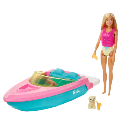 Muñeca y barco Barbie Muñeca y barco Barbie