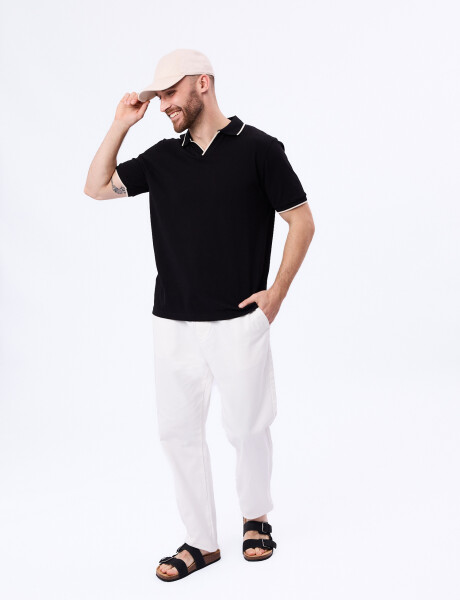 Remera m/c pique negro