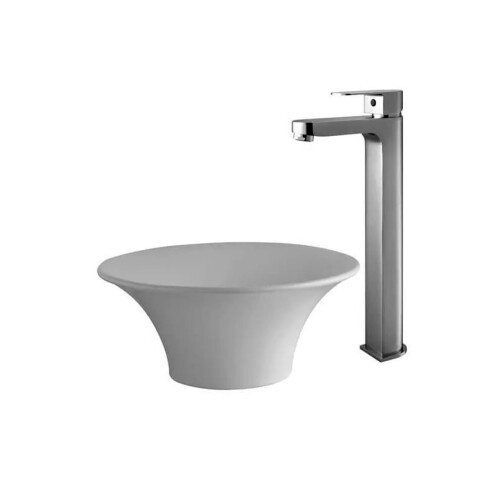 Juego De Griferia Completo, Incluye Ducha Exterior,Lavatorio Alto Y Bidet Linea Fresia Fv 000