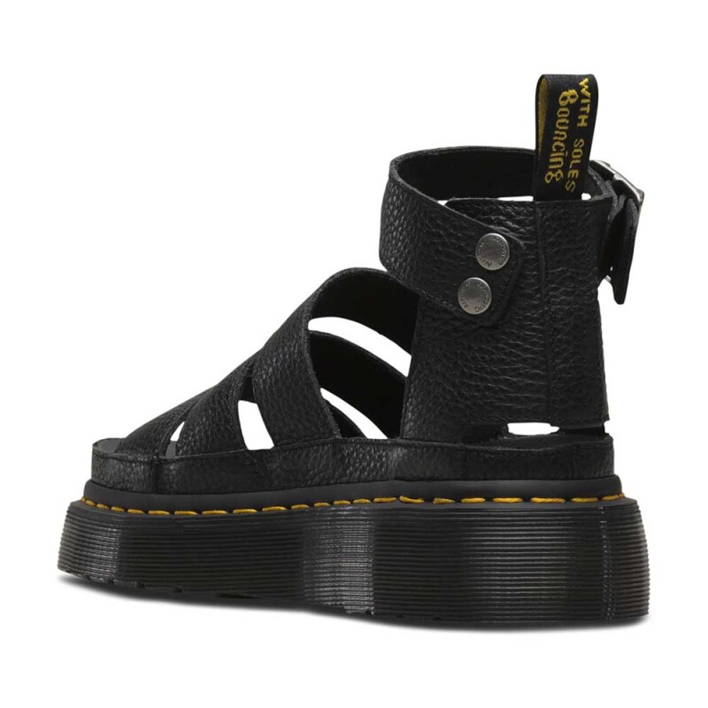 Clarissa II Quad - Mujer Black Milled Nappa