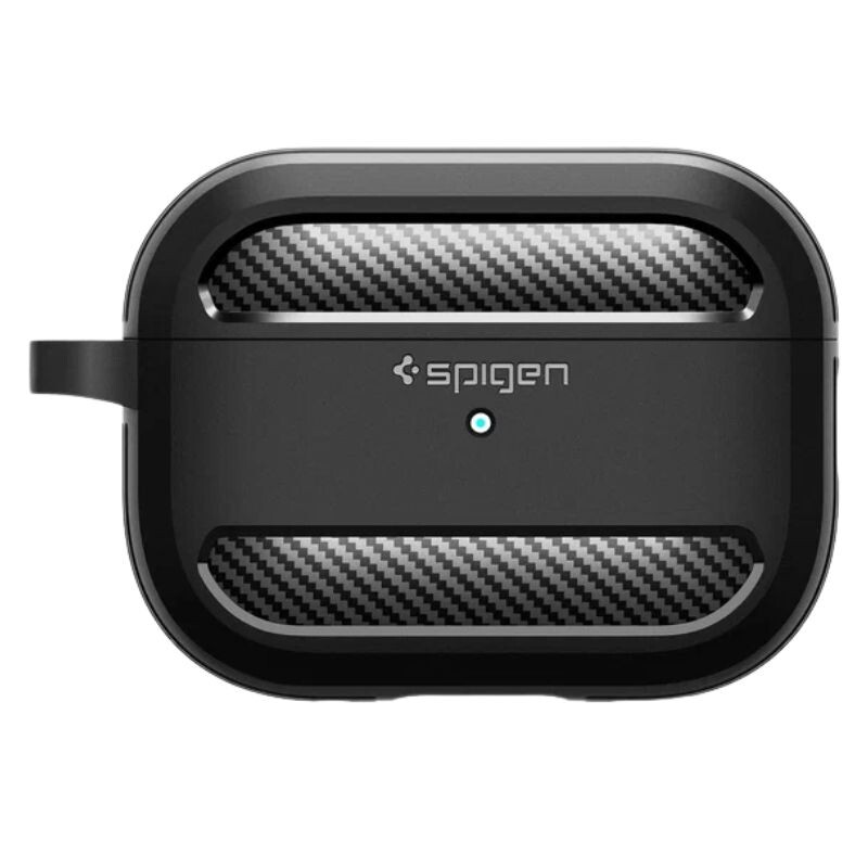 Case Spigen AirPods Pro 2 Rugged Armor Black 05482 USA Case Spigen AirPods Pro 2 Rugged Armor Black 05482 USA